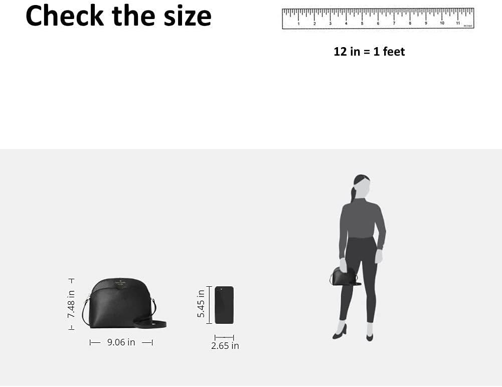 Kate Spade Payton Dome Crossbody (black)