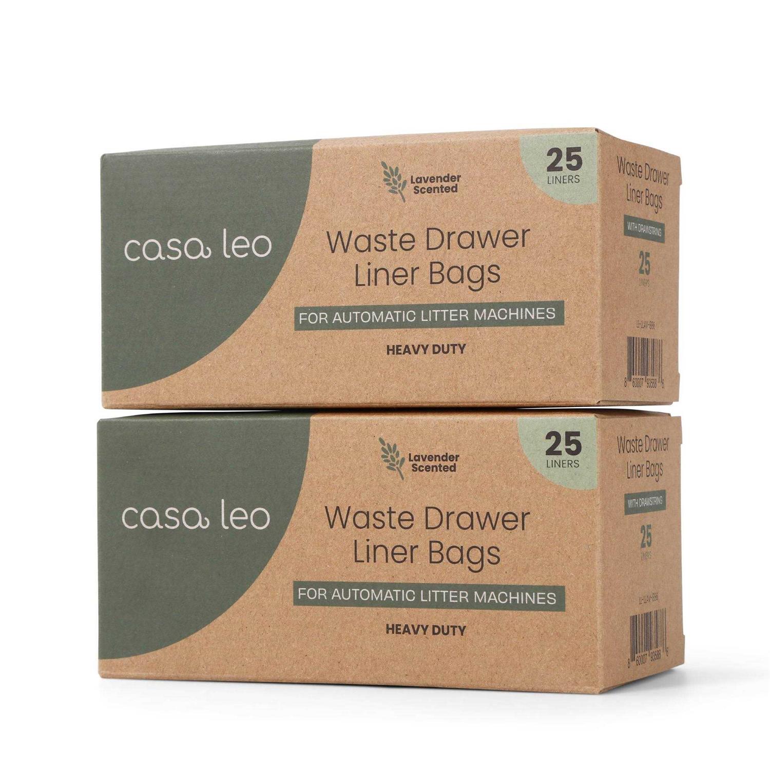 Casa Leo Leo's Loo Drawstring Waste Drawer Liners for Automatic Self-Cleaning Litter Boxes - Pet Supplies online store