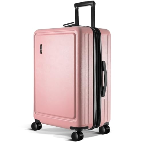 22 Inch Carry On Luggage 22x14x9 Airline Approved, Carry On Suitcase with Wheels, Hard-shell Carry-on Luggage, Durable Luggage Carry-On, Black Small Suitcase with Cosmetic Case