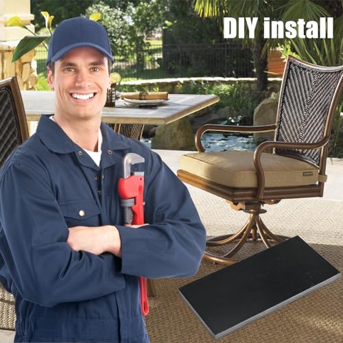 8-Pack Patio Rocking Chair Spring Plate Replacement for Universal Outdoor Patio Furniture Fiberglass Spring Plates Replacement Parts, 5 x 2.5 x 0.25 Inch