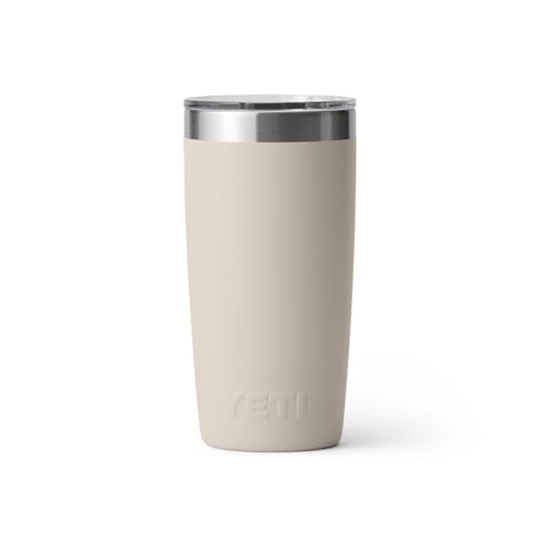 YETI Rambler 10 oz Tumbler, Stainless Steel, Vacuum Insulated with MagSlider Lid, Firefly Yellow