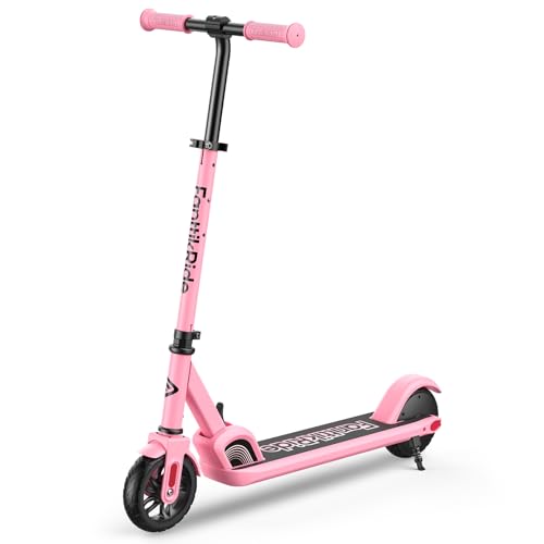 FanttikRide C9 Electric Scooter for Kids 8-12, Adjustable Handlebar Height for Riders 3.9-5.2 ft, 132 lbs, Up to 40 mins Continuous Time, 5 Miles Range, 2 Safe Max Speed 6/10 MPH