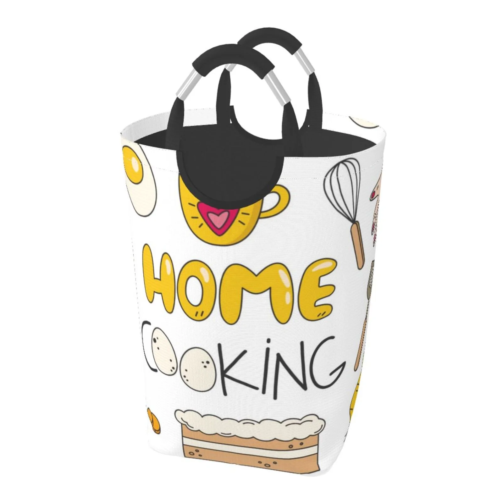 Bingfone Home Cooking Laundry Hamper,Large Canvas Fabric Lightweight Storage Basket Toy Organizer Dirty Clothes Collapsible