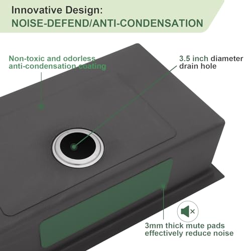 25 Inch Utility Laundry Sink Drop In 16 Gauge Stainless Steel Single Bowl Laundry Room Sink Laundry & Utility Room Kitchen Sinks 25