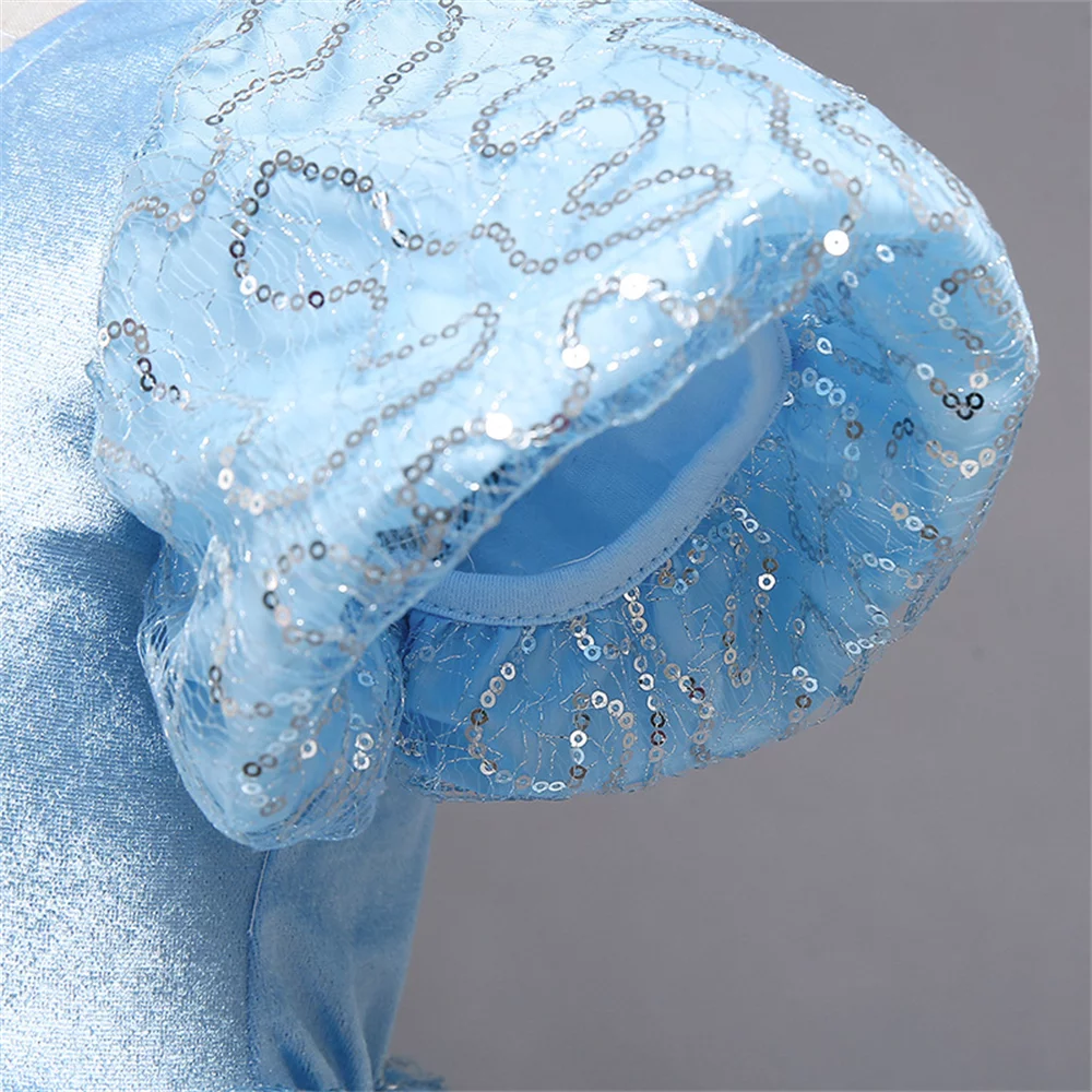 KAWELL Princess Cinderella Blue Toddler Girls Costume Dress Up