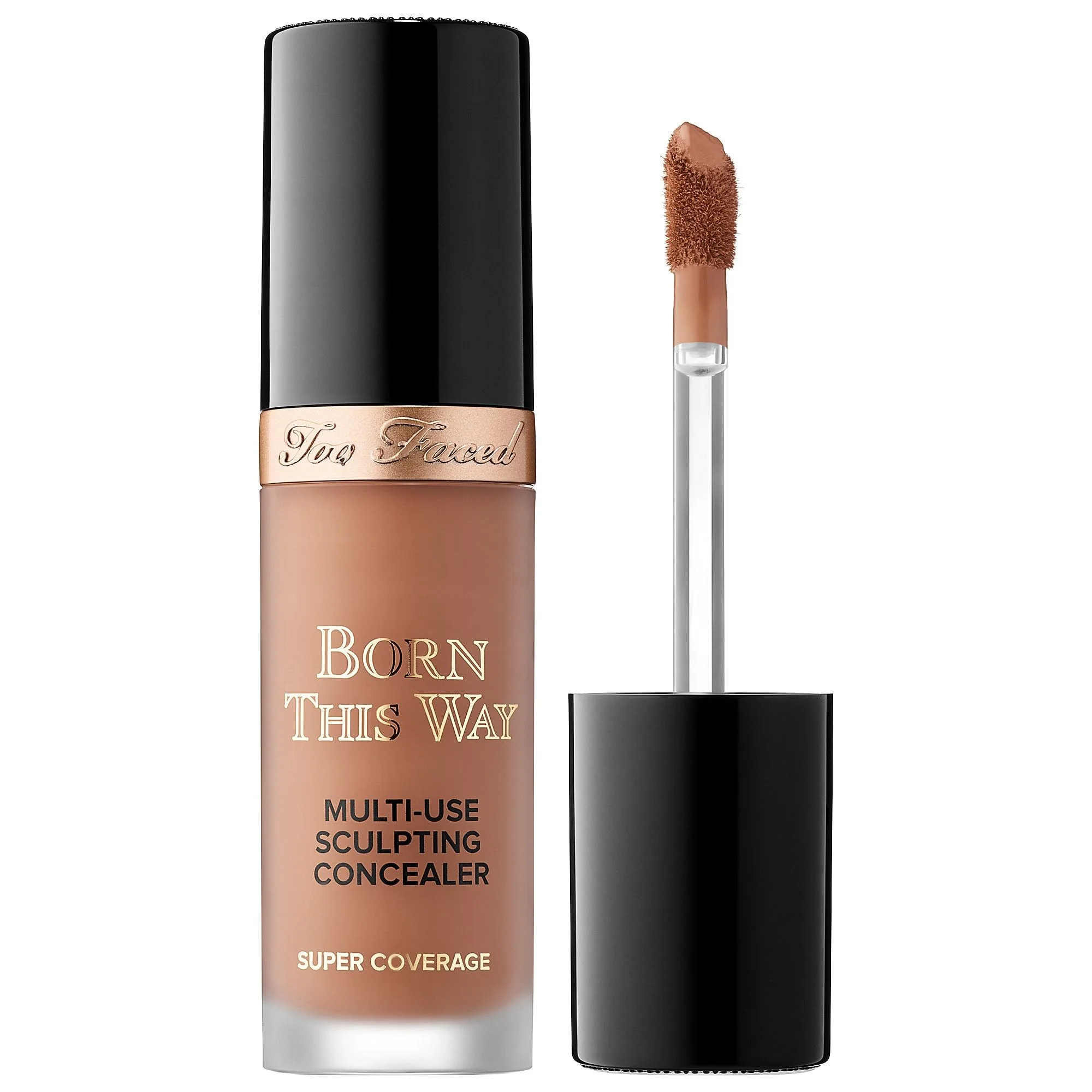 Too Faced Born This Way Super Coverage Multi-Use Concealer - Chai - deep with golden undertones - 0.45 oz/13.5 ml