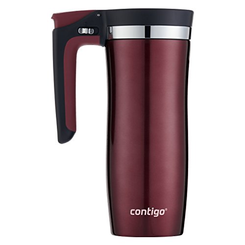 Contigo Handled AUTOSEAL Stainless Steel Travel Mug with Easy-Clean Lid 16 oz.