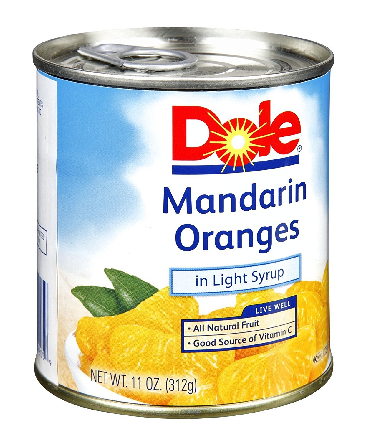 Dole, Mandarin Oranges, In Light Syrup, 11oz Can (Pack of 6)