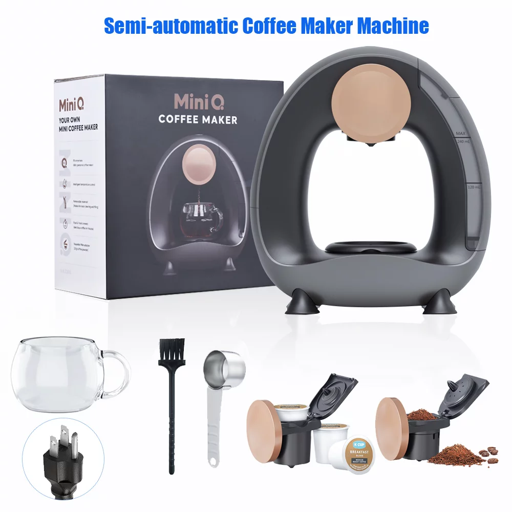 Dazzduo Coffee Maker,Constant Temperature 1400W Coffee Powder 240ml 85 Constant Maker Brew Coffee Silent Portable Americano Coffee Maker Tea-leaf 1400W Silent Portable Maker 240ml 85 mewmewcat ICHU