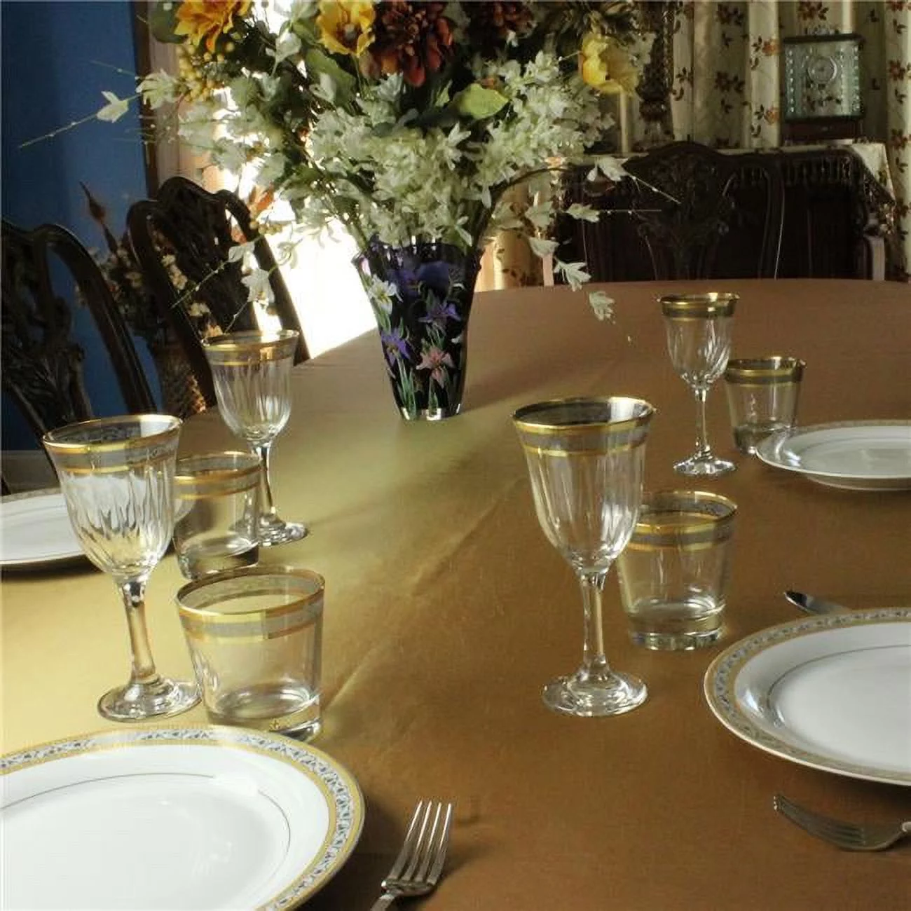 Lorenzo Import 9432 White Wine Melania Collection Smoke - Set of 6