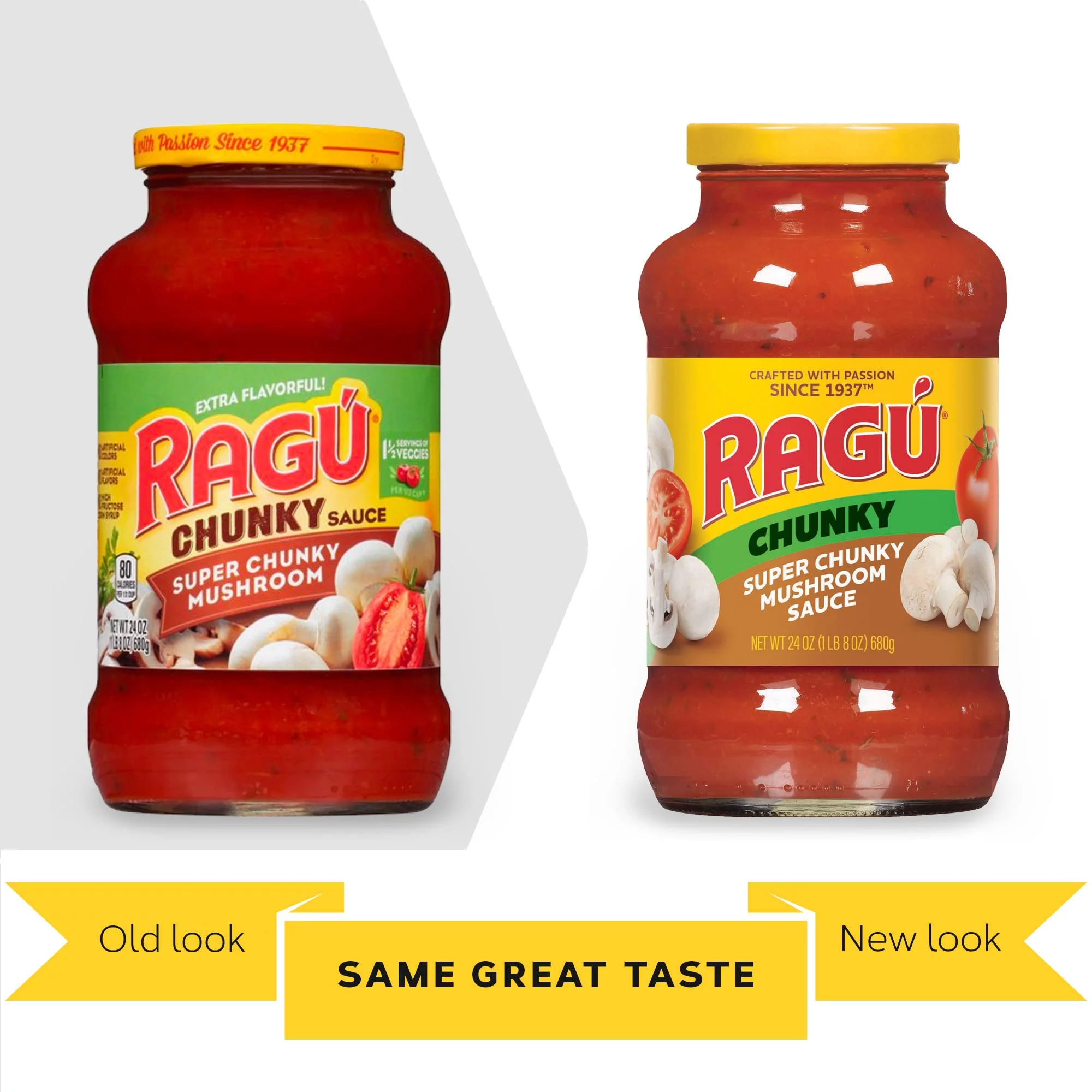 Ragu Super Chunky Mushroom Pasta Sauce, 680G