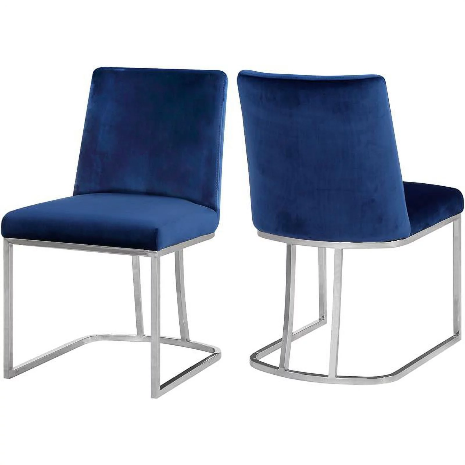 Meridian Furniture Heidi Navy Velvet Dining Chair (Set of 2)