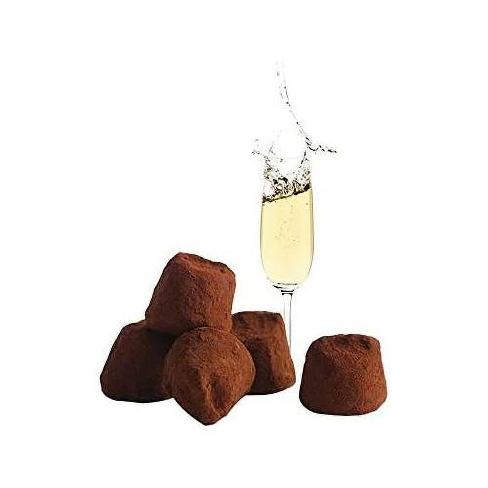 Natural Chocolate Truffles Fine Champagne Flavor From Mathez Chocolate Imported From France - Gift Box 250 Grams