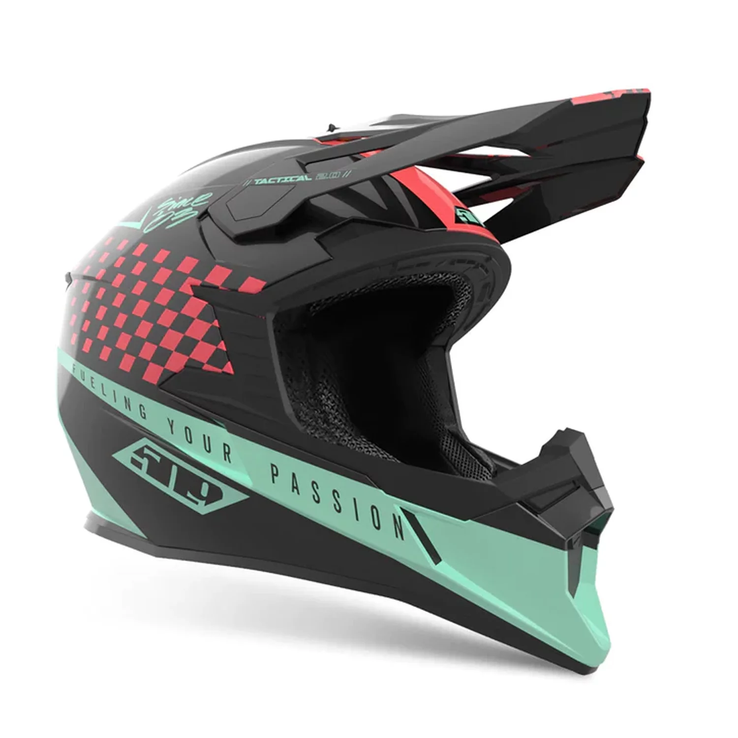 509 Youth Tactical 2.0 Offroad Helmet - Speedsta Coral Youth Large (2024)