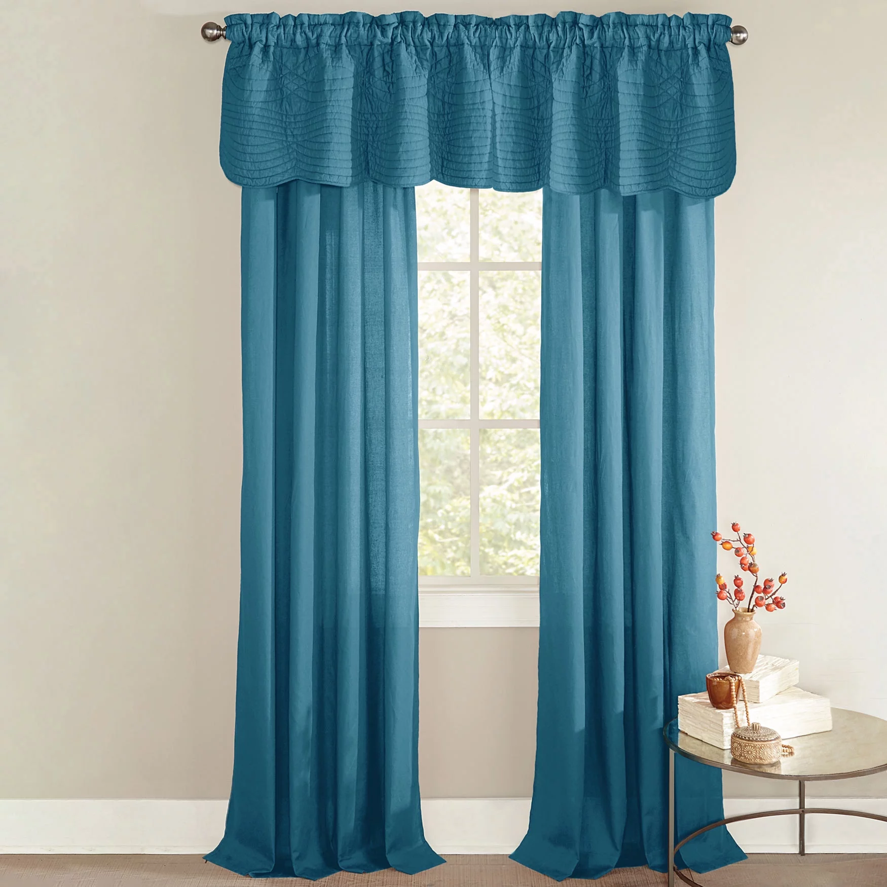 Brylanehome Florence Panel Set With Tiebacks 42