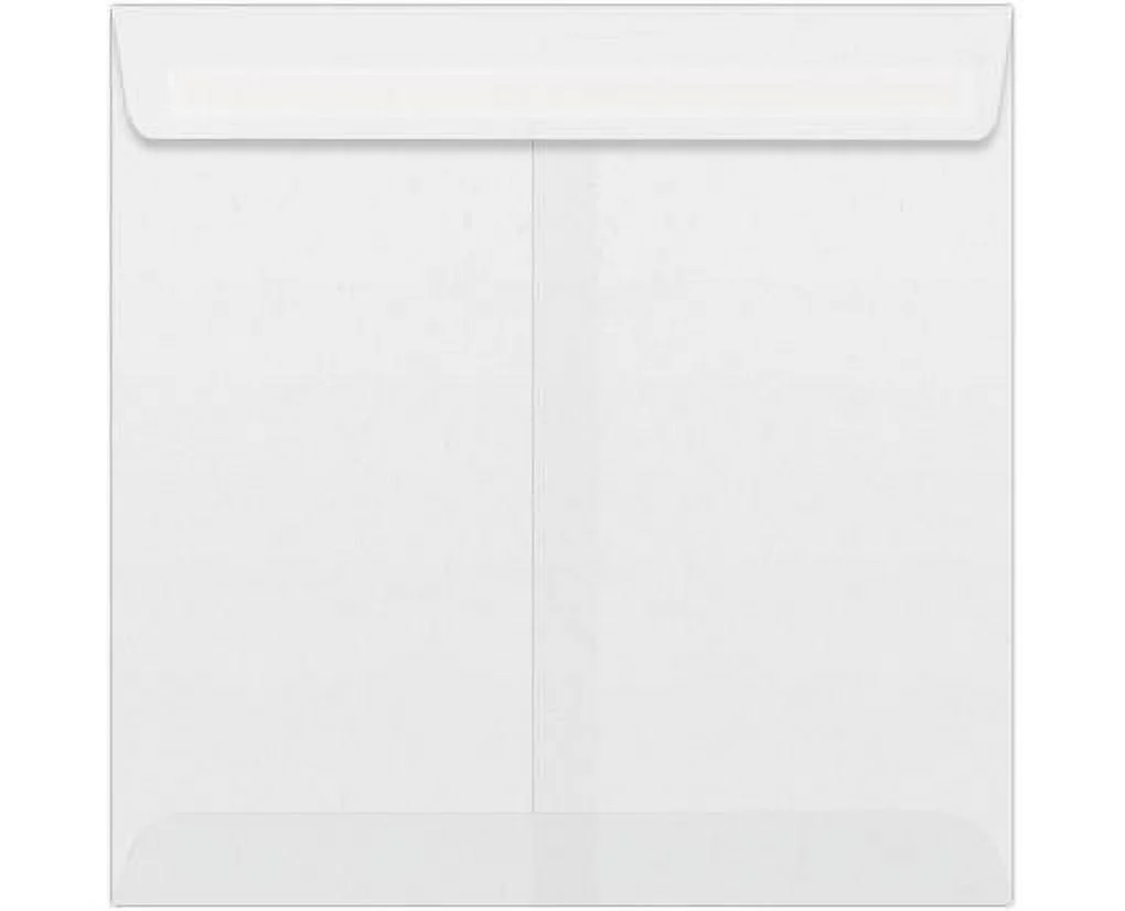LUXPaper 9 x 9 Square Envelopes in 30 lb. Clear Translucent, 50 Pack