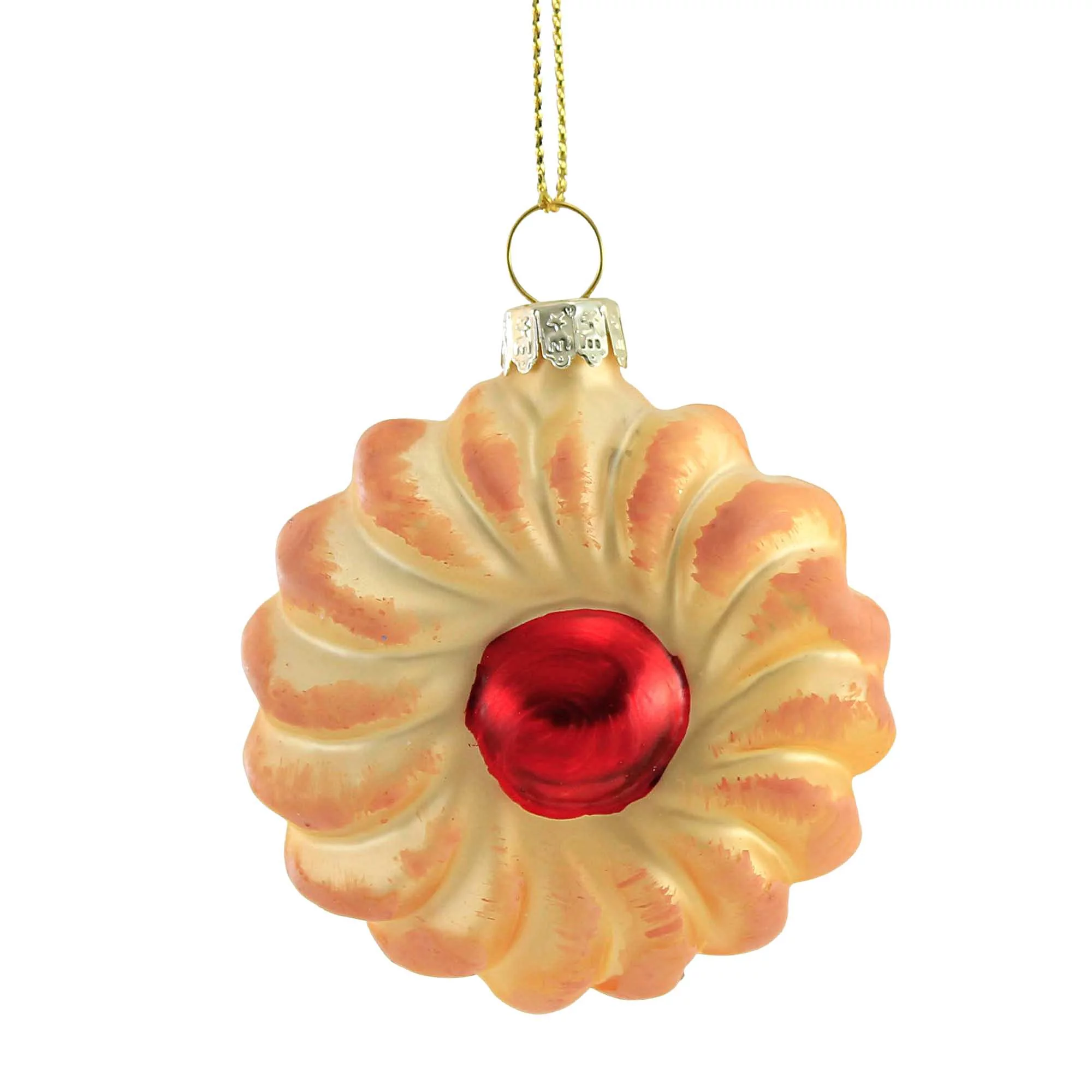Holiday Ornament Italian Cookie Glass Christmas Spritz Ornament Go6657