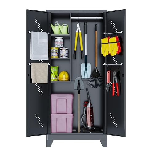 Metal Storage Cabinet with Lockable Doors, 75