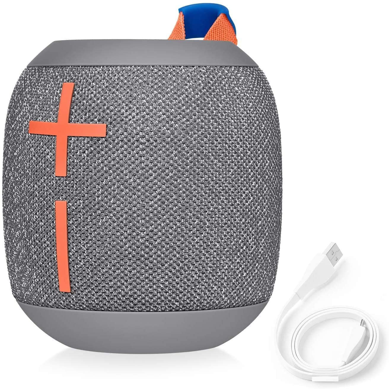 Logitech WONDERBOOM 2 Portable Waterproof Bluetooth Speaker - Wireless Boom Box - Non-Retail Packaging Crushed Ice Grey
