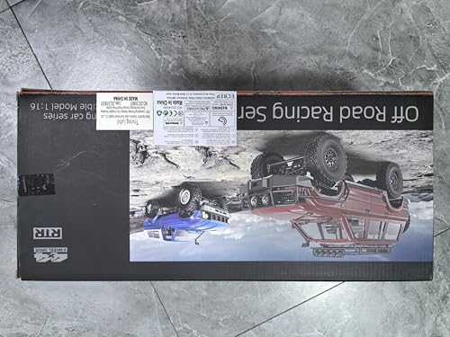 Mostop RC Crawler Truck, C24 Pickup Truck with LED Light, 4x4 Off-Road RC Rock Crawler,2.4Ghz Remote Control Car All Terrain Truck Crawler,Throttle & Steering Control,2 Batteries, Ideal Gift