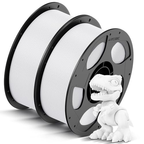 ANYCUBIC High Speed 3D Printer Filament 1.75mm Bundle, Rapid PLA Filament with High Prints Quality, Dimensional Accuracy +/- 0.02mm, Print with Most FDM 3D Printers, 1KG Spool, 2KG Blue + Bright Red