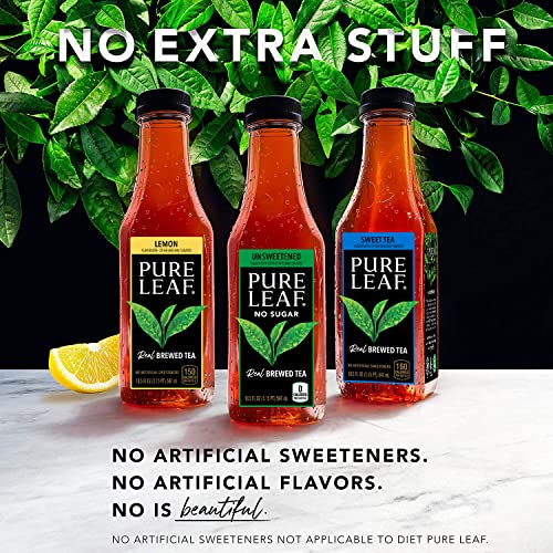 Pure Leaf Iced Tea, Zero Sugar Sweet Tea, 18.5 Fl Oz Bottles (Pack of 12)