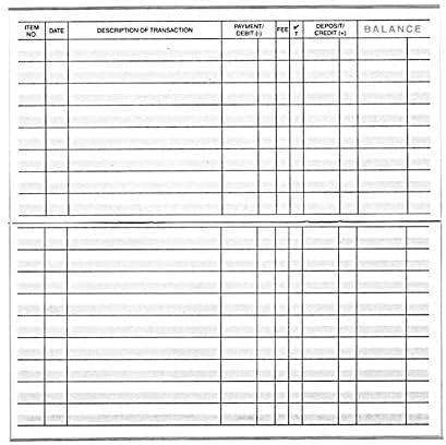 18 Check Registers 24/25/26 Calendars for Personal Checkbook - Checkbook Ledger Transaction Registers Log for Personal or Business Bank Checking Account, Saving Account
