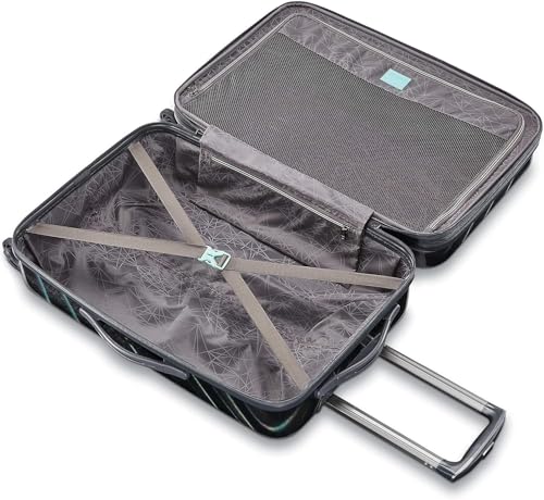 American Tourister Moonlight Hardside Expandable Luggage with Spinner Wheels, Blue Terazzo, 2-Piece Set (20/28)