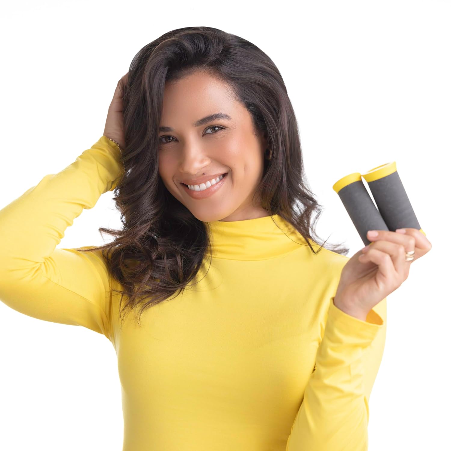 Drybar The Roller Club Curling Hot Rollers | 10 Rollers, 2 Sizes, Heats-Up Fast, Gentle on Hair, Reduces Frizz, Adds Shine, comes with Heat-Resistant Bag