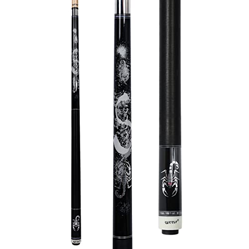 Pool Cue Stick,Billiard Cue Sticks with Hard Case Low Deflection Shaft Professional Billiard Pool Cues Sticks 19.5-21 oz cue Stick