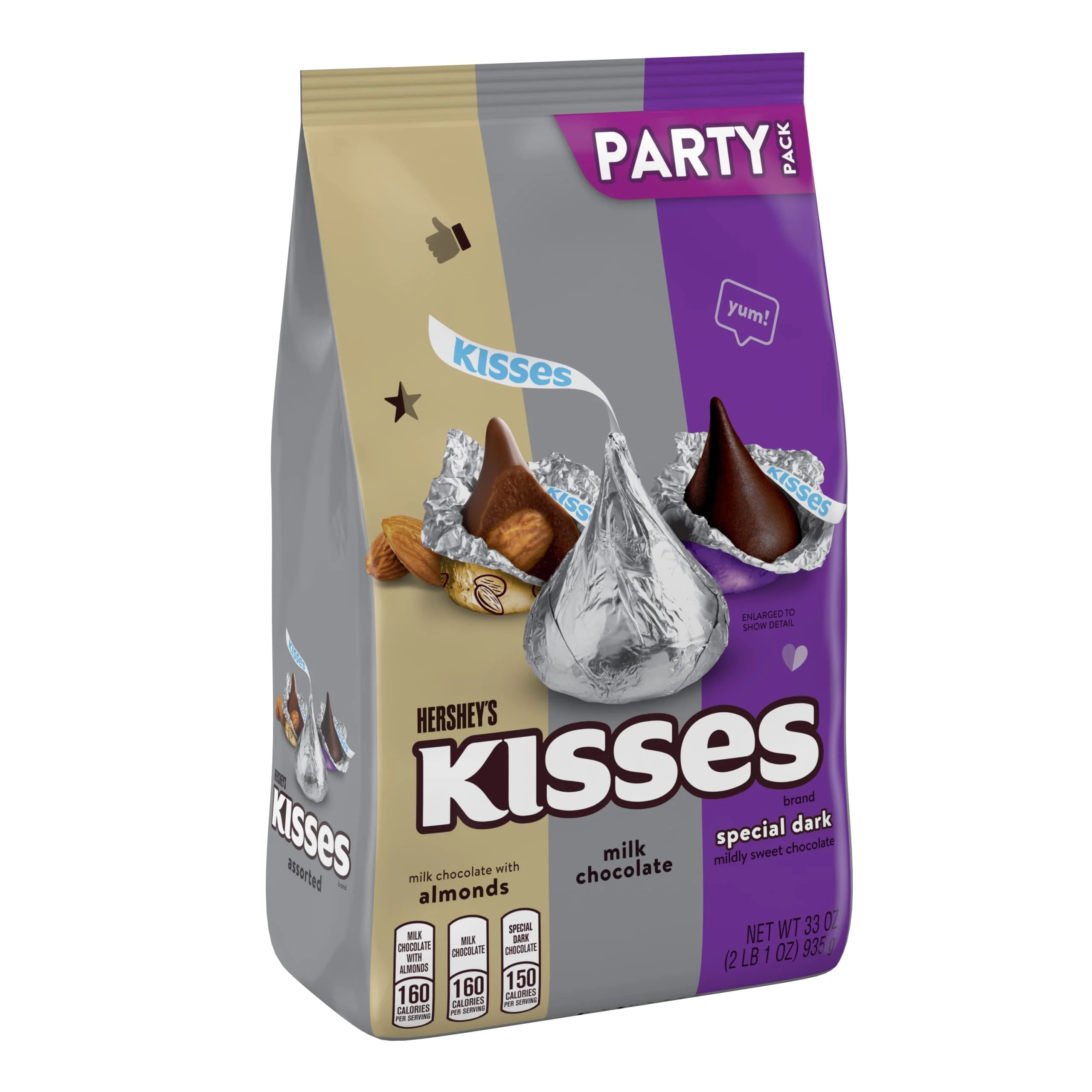 Hershey,S Kisses Assorted Chocolate Candy, Bulk, 33 Oz Bulk Party Bag
