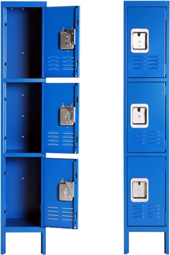 INTERGREAT 9 Door Storage Locker for Employee, Metal Locker for Office, Gym, Shool,Lockable Black Steel Locker with Lock and Card Slot for Home,Garage