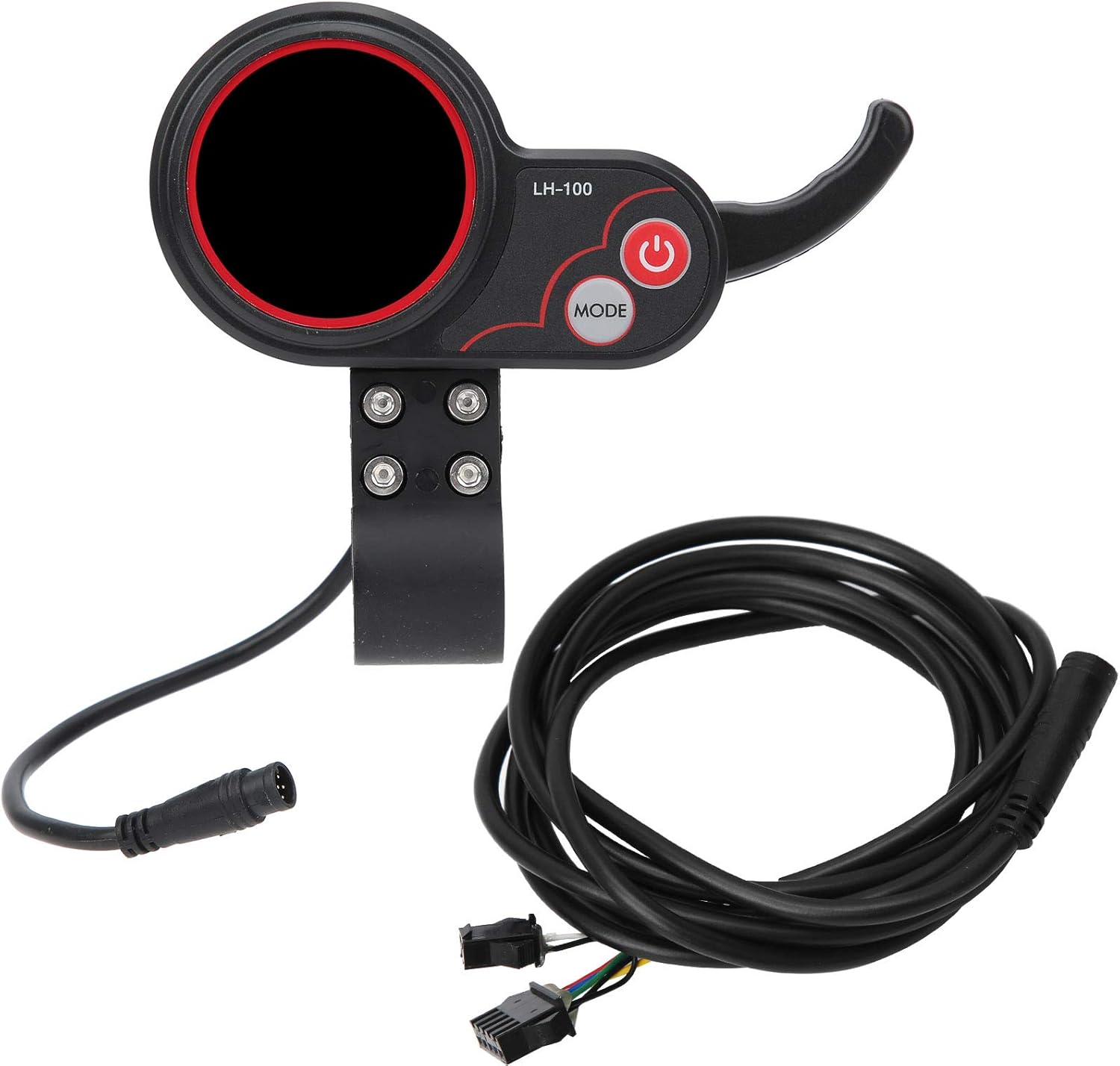 Electric Scooter Thumb Throttle Ebike Scooter 24V 36V LCD Display Throttle Trigger 2 in 1 Speedometer Manual Control Controller Panel for Electric Bike Scooters