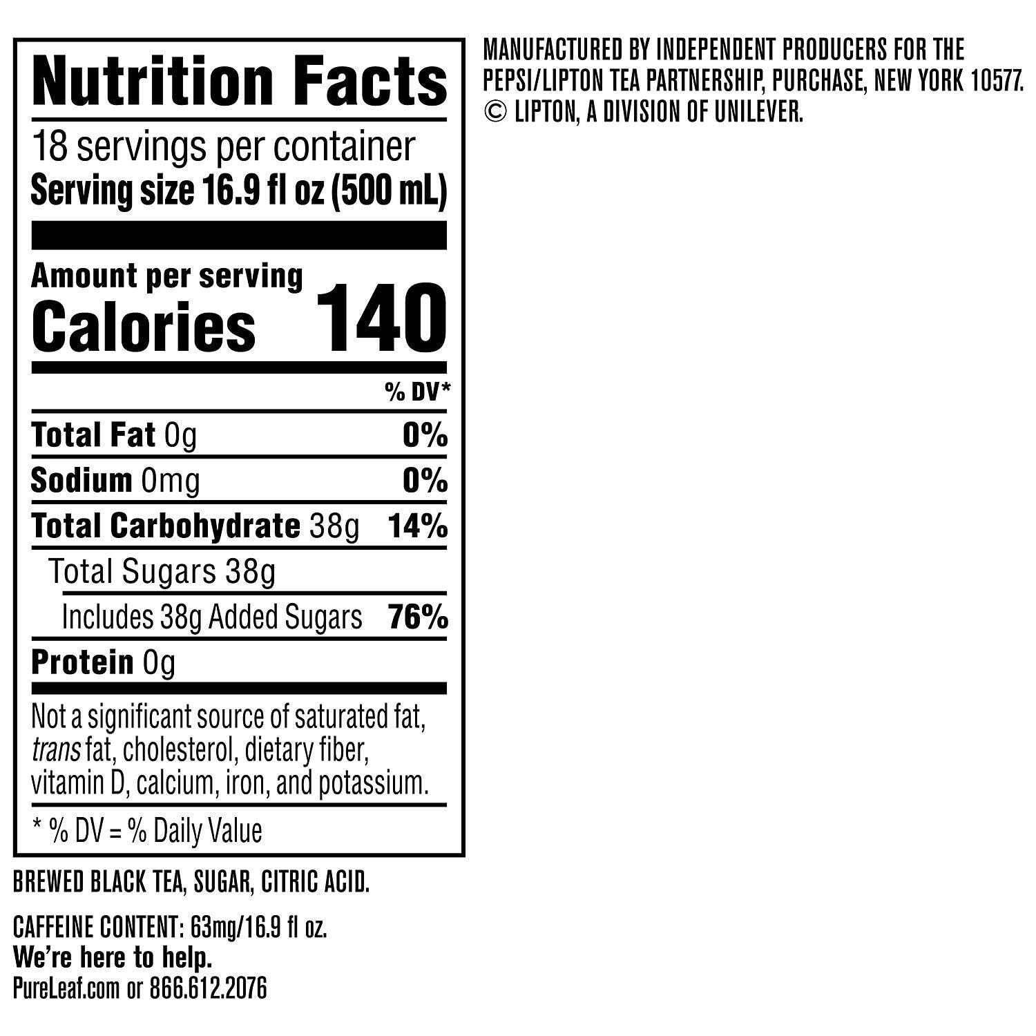 Pure Leaf Sweet Iced Tea (16.9oz / 18pk)