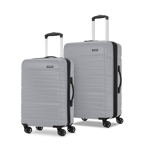 Samsonite Evolve SE Hardside Expandable Luggage with Double Spinner Wheels, Bass Black, Carry-on