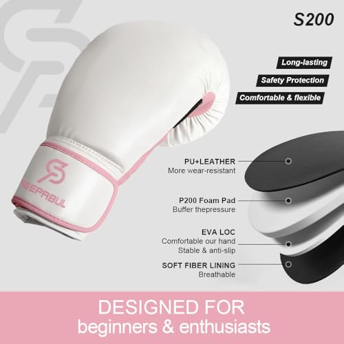 S200 Boxing Gloves for Men and Women Suitable for Boxing Kickboxing Mixed Martial Arts Maui Thai MMA Heavy Bag Fighting Training