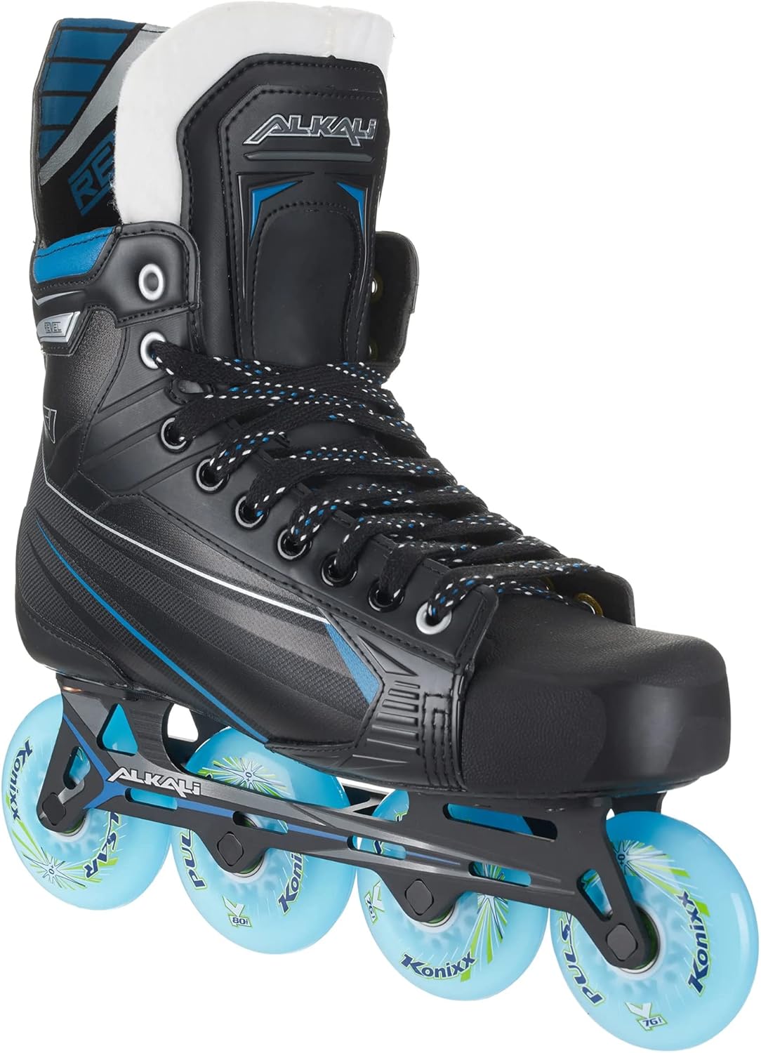 Alkali Revel 3 Junior Inline Hockey Skates Black/Blue 4.0 D