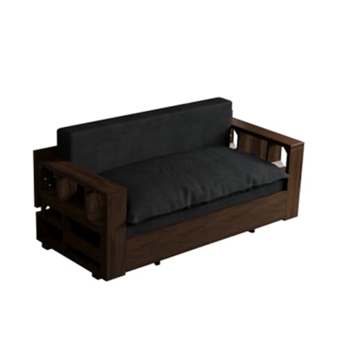 3 in 1 Convertible Sleeper Sofa Bed,Loveseat Couch with Pull Out Bed,Small 2 Seat Futon Sofa Bed Convertible Office Desk,Modular Sofa,Velvet,52.40'',Beige