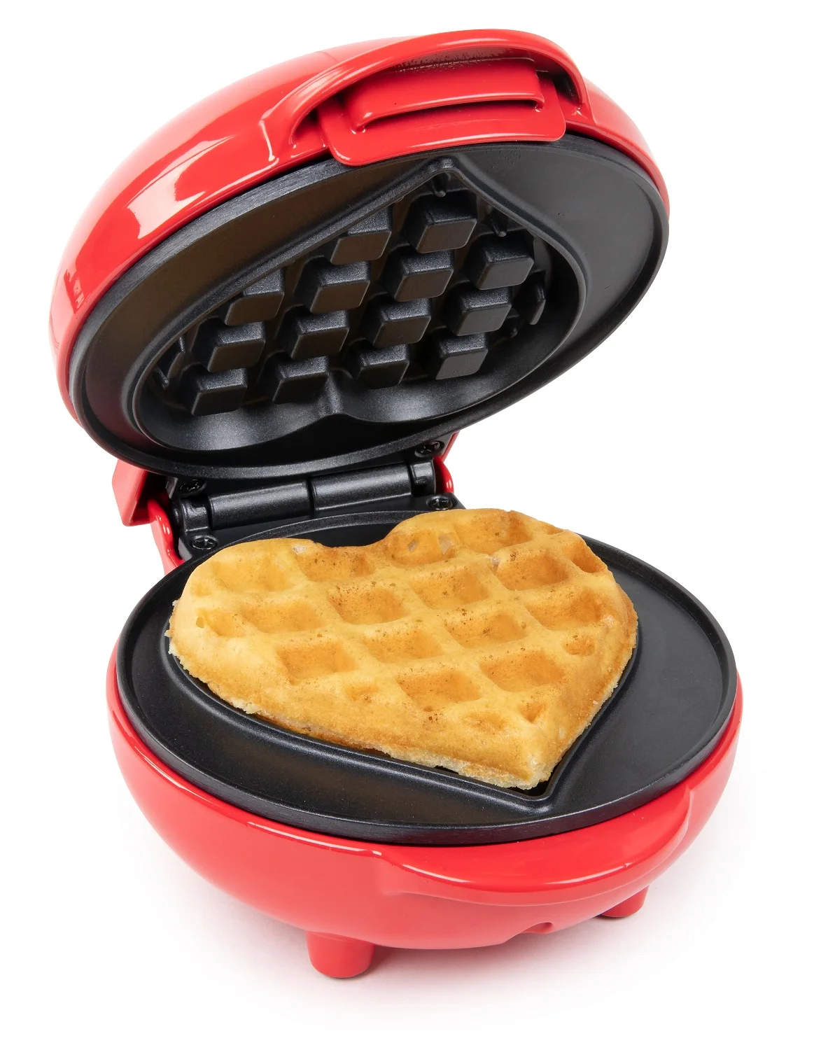 Nostalgia MyMini Heart Waffle Maker, Red