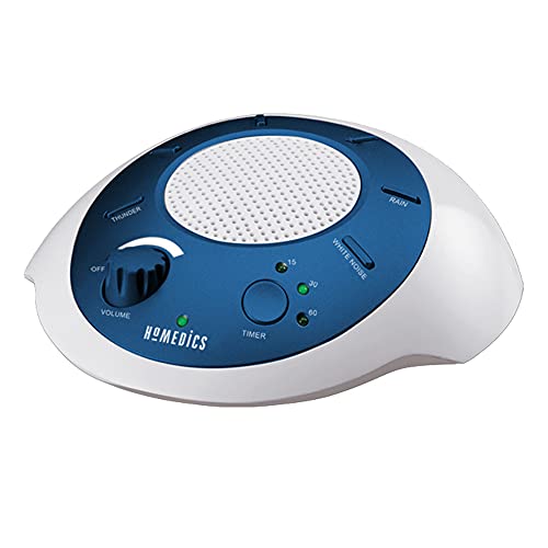 Homedics SoundSleep White Noise Sound Machine, Gold, Small Travel Sound Machine with 6 Relaxing Nature Sounds, Portable Sound Therapy for Home, Office, Nursery, Auto-Off Timer, by Homedics