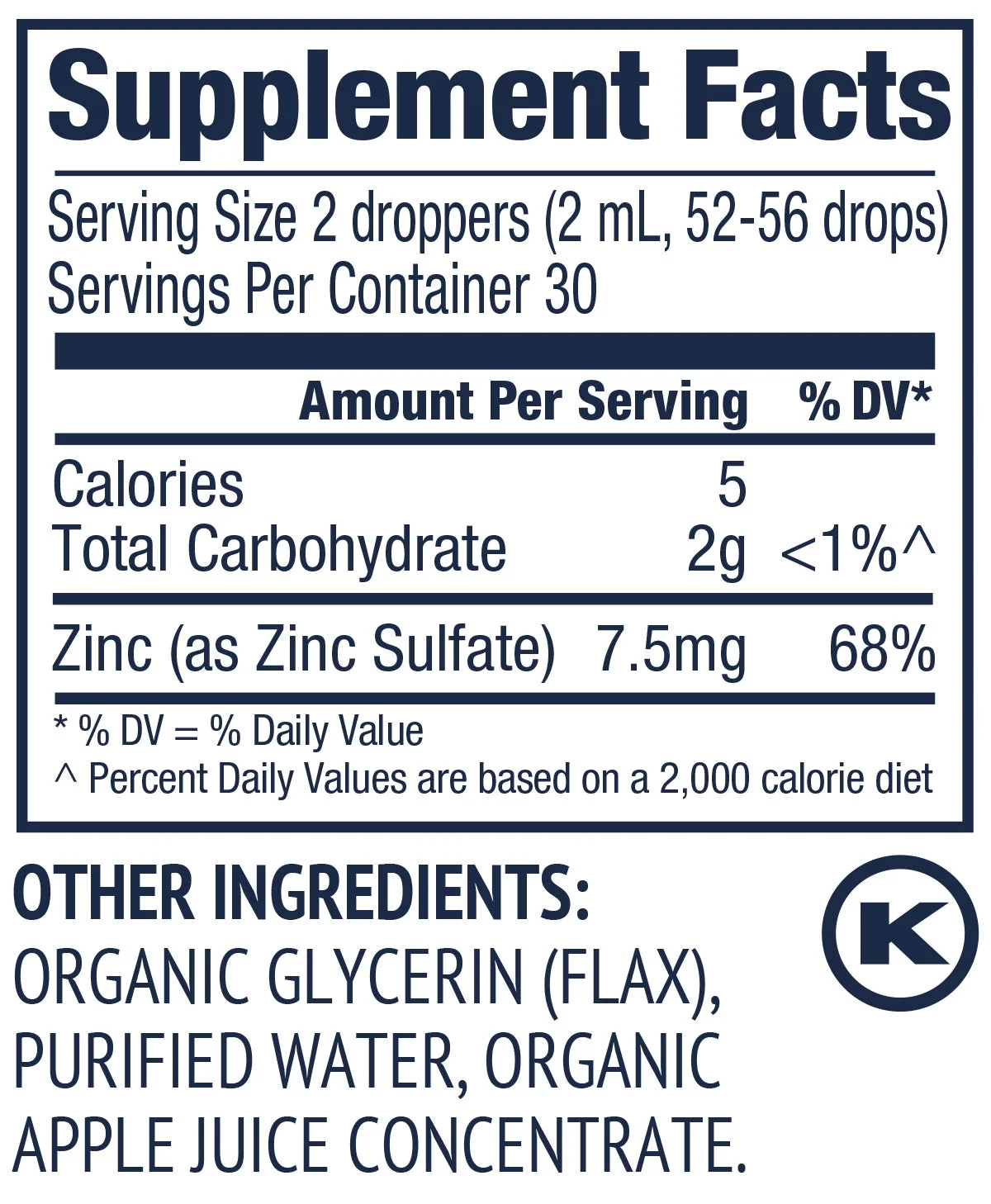 Vimergy Organic Liquid Zinc, Trial Size