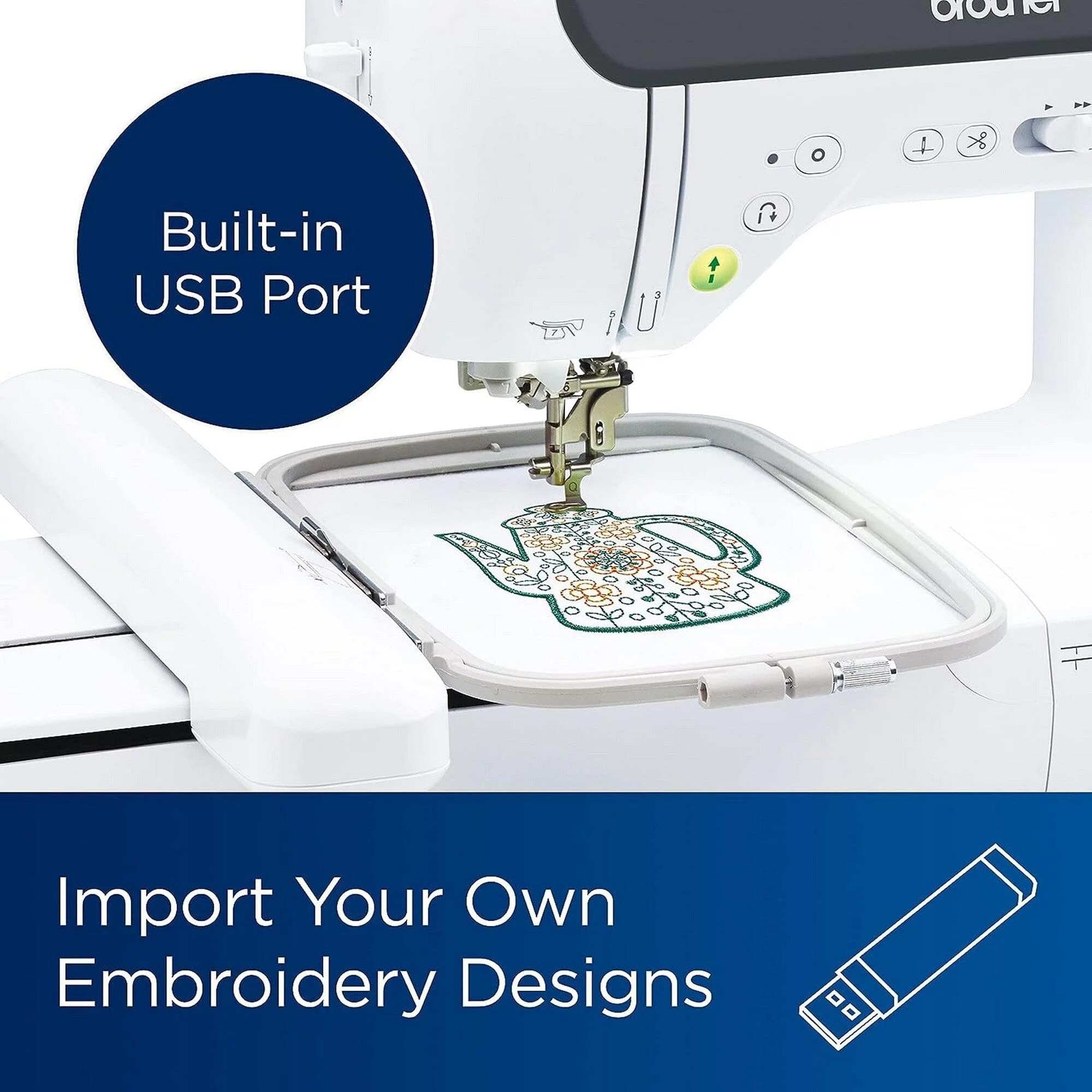 Brother SE2000 Embroidery & Sewing Machine w/ $1,470 Embroidery & Digitizing Bundle