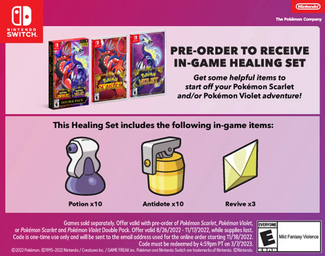 Pokemon Violet - Nintendo Switch, (Physical), U.S. Version