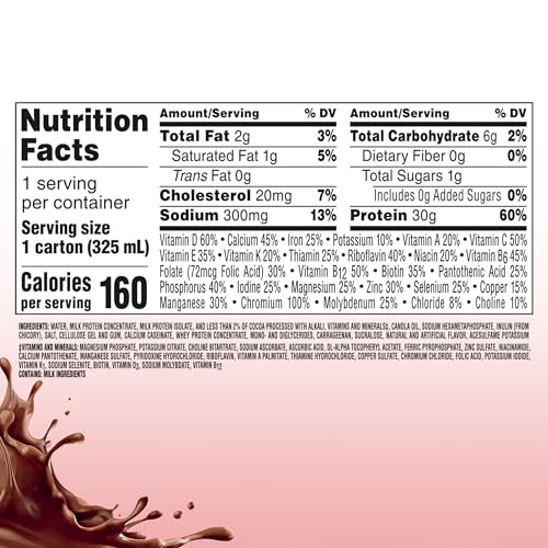BOOST Glucose Control Max 30g Protein Nutritional Drink, Rich Chocolate, 11 Fl Oz (Pack of 12), Packaging May Vary