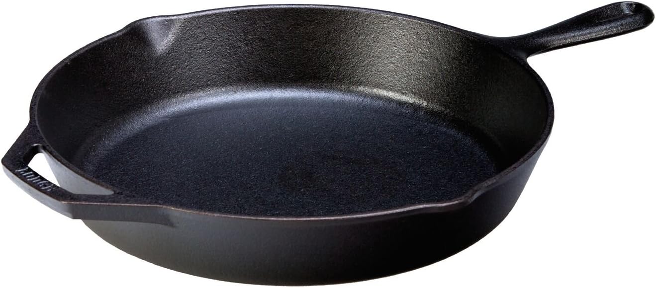 Lodge Seasoned Cast Iron Skillet with Hot Handle Holder - 10.25 inches Cast Iron Frying Pan with Silicone Hot Handle Holder (BLACK).