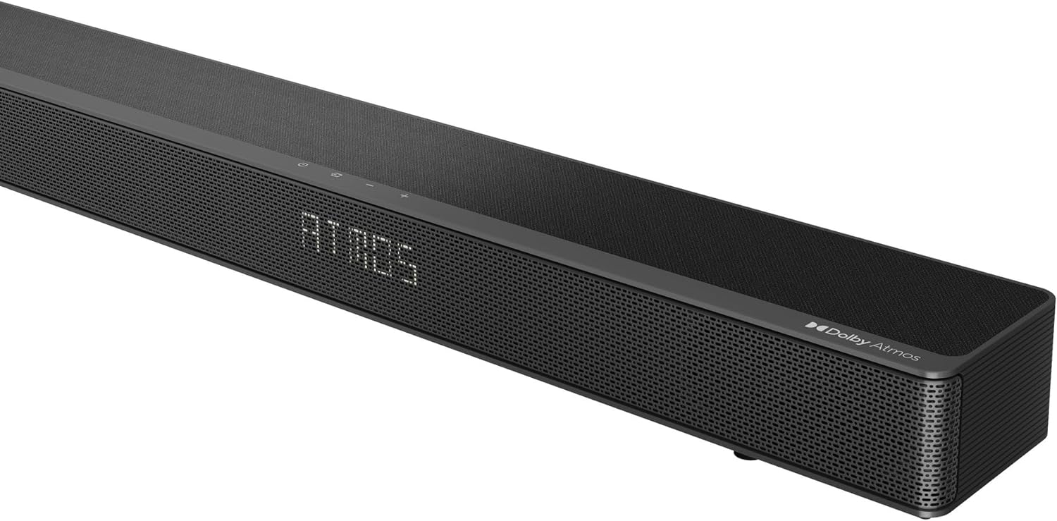 Hisense AX Series 5.1.2 Ch 420W Soundbar with Wireless Subwoofer & Wireless Rear Satellite speakers, and Dolby Atmos AX5120G (Renewed), Black