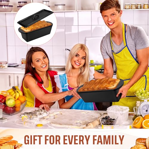 Cast Iron Bread Loaf Pan with Lid 13 x 5 x 4 Inches Heavy Duty Cast Iron Bread Pan with Dual Handles for Baking Meatloaf Homemade