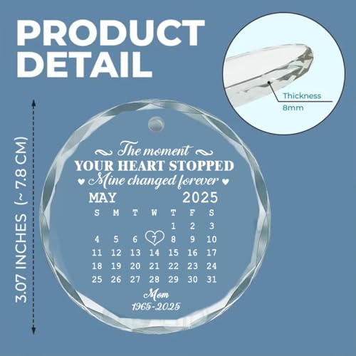 Wrappiness Personalized Our Missing Piece Christmas Ornament - Custom Memorial Hanging Wood Ornament - Xmas Tree Décor Keepsake Gift for Loss of Loved One