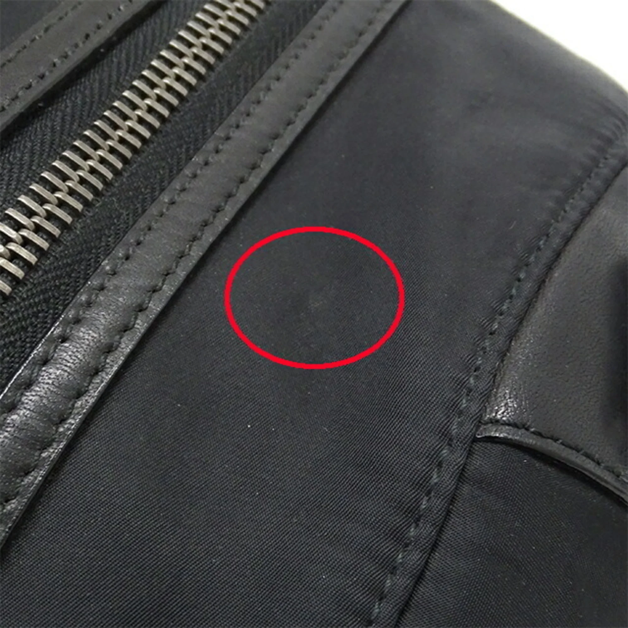 Pre-Owned Burberry blue label BURBERRY BLUE LABEL bag Lady's men handbag nylon leather black Boston (Fair)