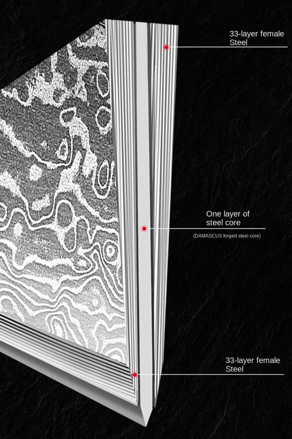 Damascus Steel Boning and Fillet Knife - 5.5-inch